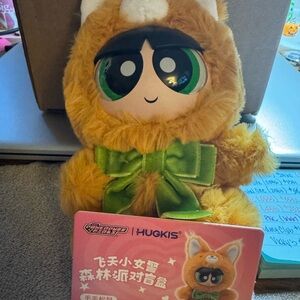 Powerpuff girls Hugkis Plush Toy with Green Bow